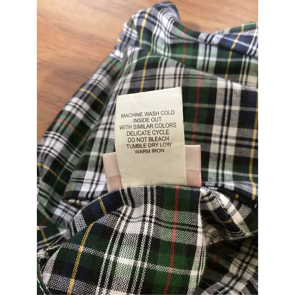 American Sweetheart Plaid & Lace Tunic Top M - Picture 5 of 10